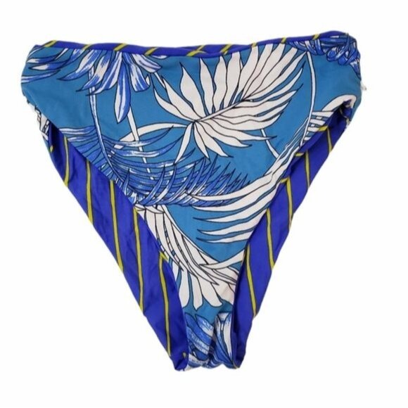 Reversible Striped and Floral‎ Print Bikini bottom - Picture 1 of 3